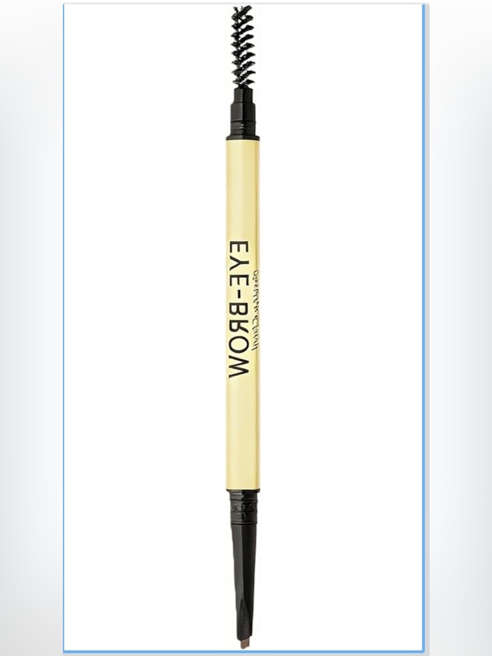 Dark Brown Waterproof Eyebrow Pencil - Sweat-Proof & Dual-Ended with Brush New